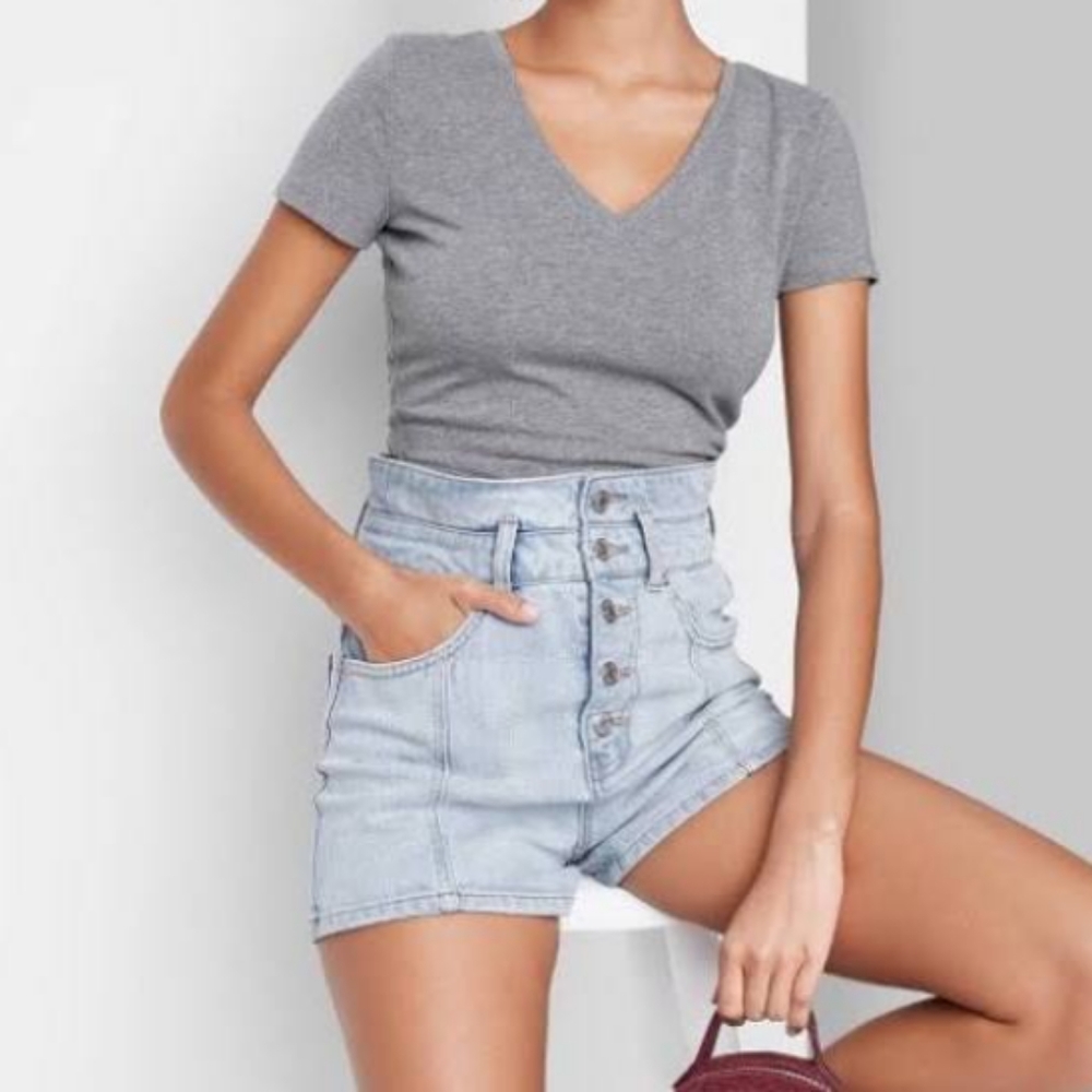 Medium Grey Cropped t-shirt